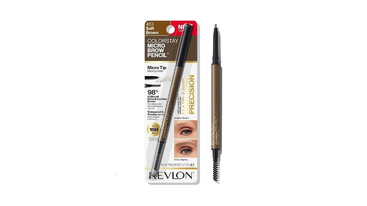 Revlon Colorstay Micro Eyebrow Pencil With Built In Spoolie Brush,