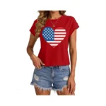 Tiorhooe American Flag Shirt For Women 4th Of July Shirts
