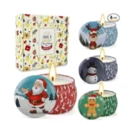 Christmas Candles, 4 Pack Scented Candles, Christmas Gift For Women,