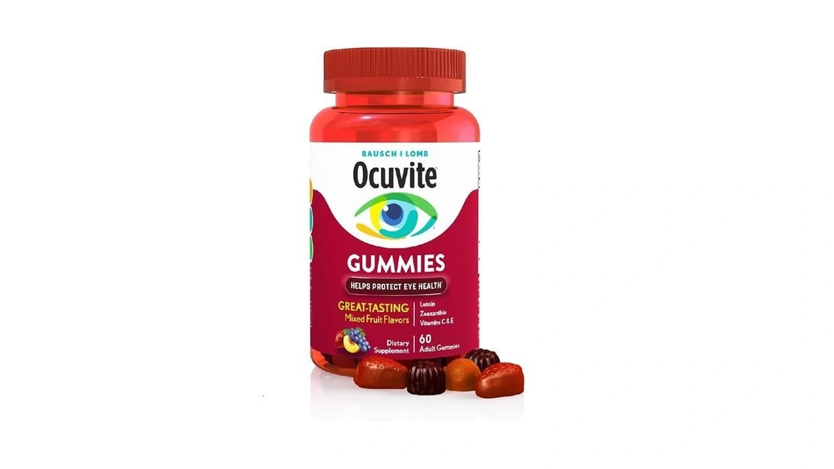 Ocuvite Eye Vitamin & Mineral Supplement, Gummy Multivitamin For Eyes,