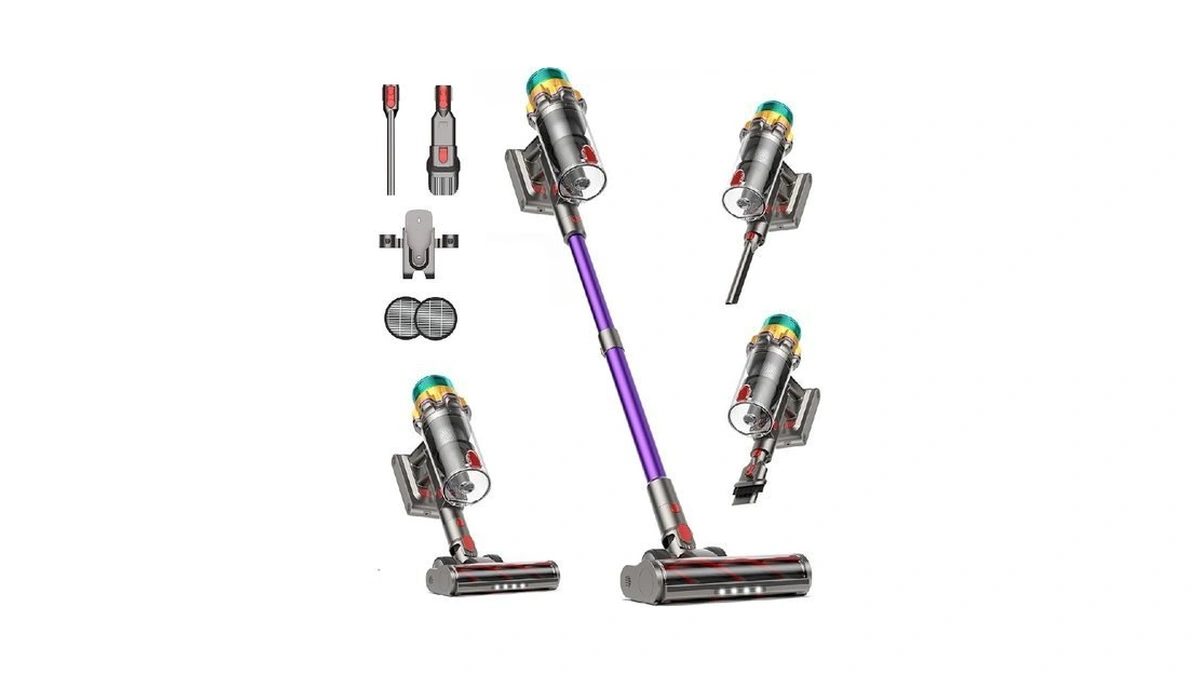 Cordless Vacuum Cleaner, 55kpa 650w 65mins Extra-large Dust Cup Cordless