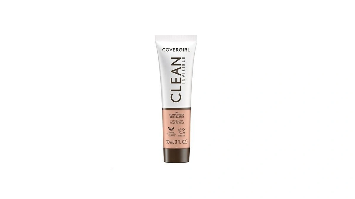 Covergirl Clean Invisible Foundation Makeup, Dewy & Glowy Natural Finish,