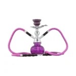 Calfvic Plastic 2 Hose Hookah Set Dual-hose Design With Silicone