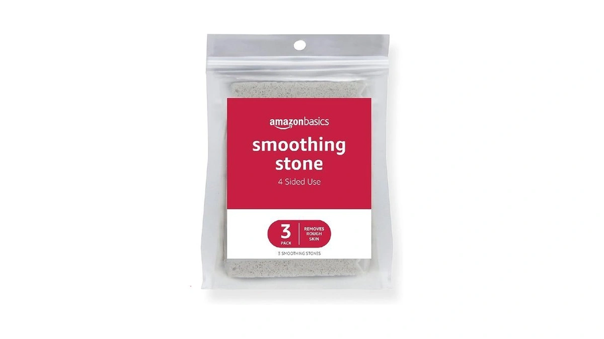 Amazon Basics Dead Skin Remover Smoothing Stone, Foot Exfoliator For