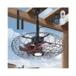 Pazala 20" Gazebo Ceiling Fans With Lights And Remote Control,