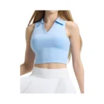 Ifnow Golf Shirts For Women V Neck Sleeveless Polo Collared