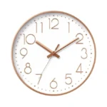 Daxsmy Wall Clock - 8 Inch Silent Non-ticking Modern 3d