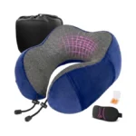 100% Memory Foam Neck Support Pillow With Adjustable Snap Buttons