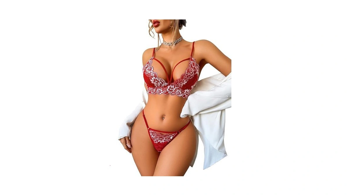 Avidlove Women Lace Lingerie Set 2 Piece Sexy Bra And