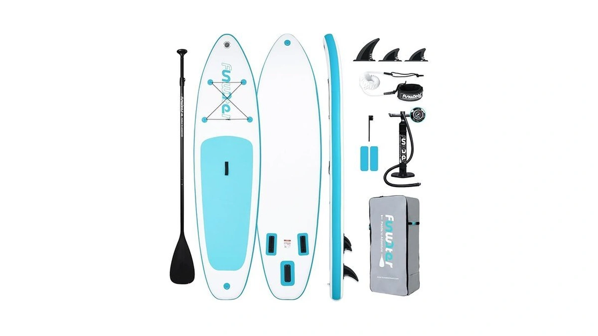 Funwater Sup Inflatable Stand Up Paddle Board 10'6×33"×6" Ultra-light Inflatable