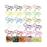 Upquzzfy 30pcs Cute Horse Shaped Paper Clips, Decorative Animal Paperclips
