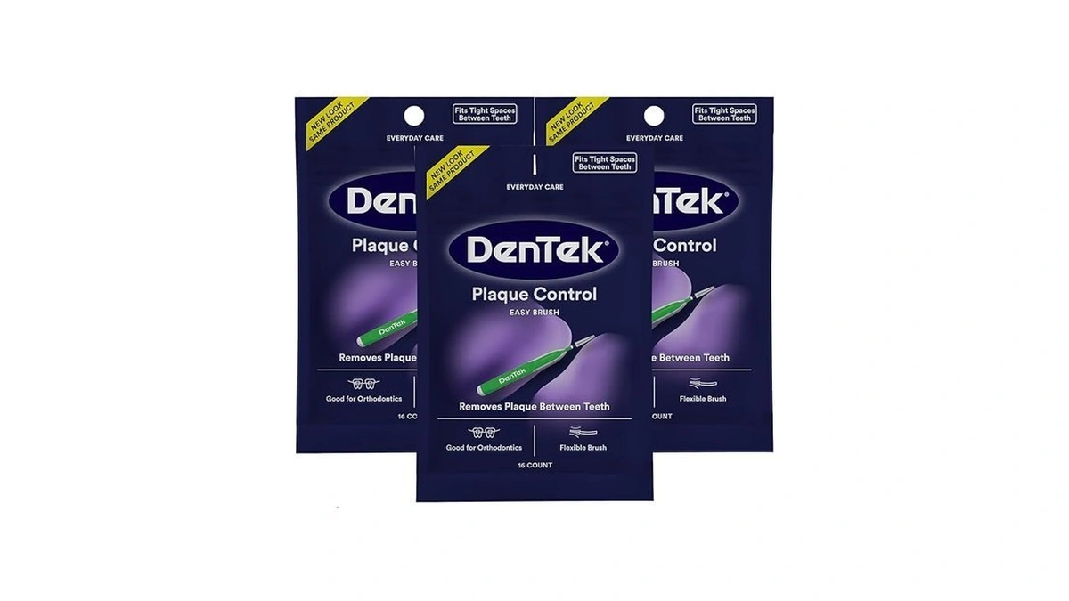 Dentek Plaque Control, Interdental Brushes For Cleaning Between Teeth, Safe