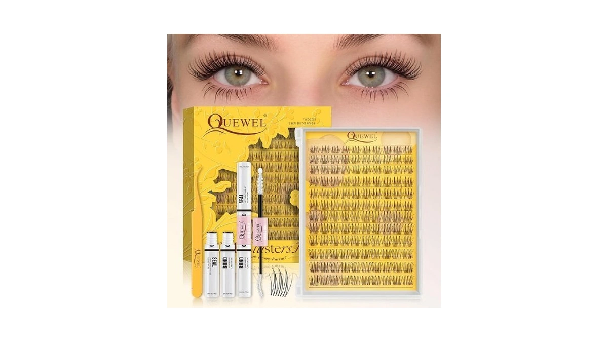 Quewel Natural Lash Clusters Kit Soft 120pcs Fairy Lash Clusters