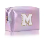 Monogrammed Gift For Women Girls,personalized Initial Cosmetic Bag Preppy Makeup