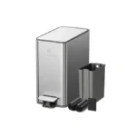 Gtoobose 6l/1.6g Slim Bathroom Trash Can, Narrow Stainless Steel Soft-close