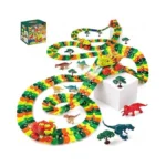 Dinosaur Race Track Set For Kids 242 Pcs – 15ft