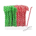 Zealor 100pcs Christmas Candy Cane Pen Christmas Ballpoint Pens With