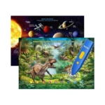 Bilingual Interactive For Kids Talking Dinosaur Space Poster For Kids