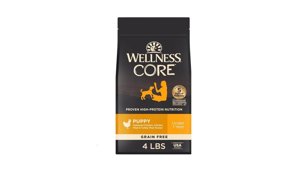 Wellness Core Puppy Dry Dog Food, Grain Free Kibble, Natural,