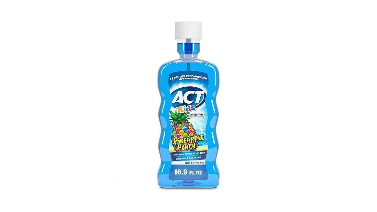 Act Kids Anticavity Fluoride Rinse Pineapple Punch 16.9 Fl. Oz.