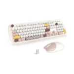Mofii Wireless Keyboard And Mouse Combo, Full-sized Colorful Typewriter Keyboard