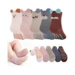 Jspupifip Toddler Non-slip Socks With Grips For 1-3 Years 5