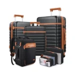 Ukein Pro Luggage Sets 7 Piece, Durable Hardside Abs Carry