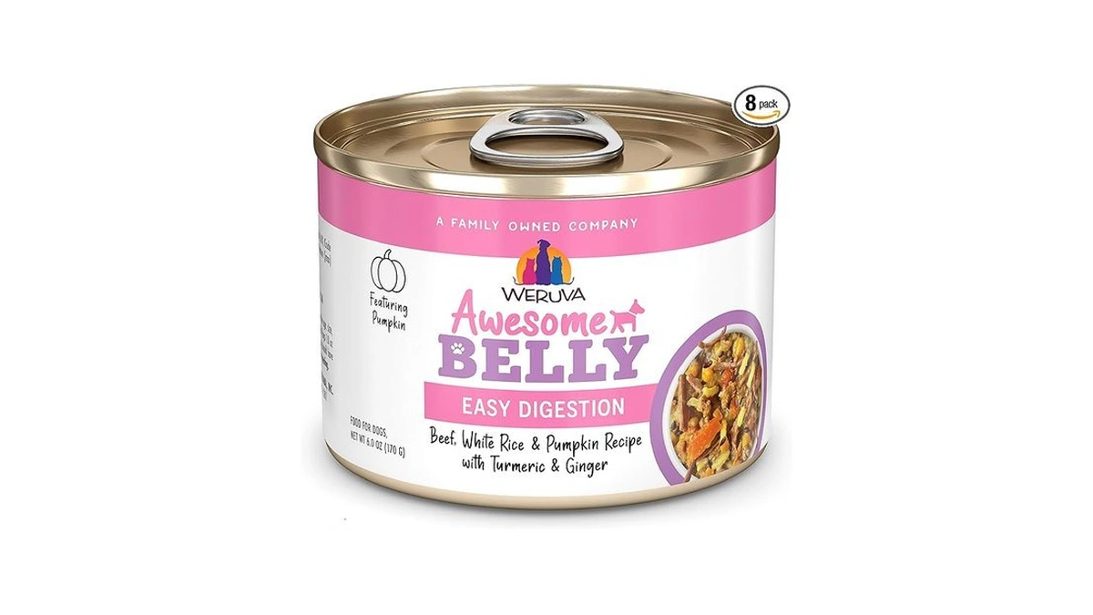 Weruva Awesome Belly Wet Dog Food, Beef & White Rice,
