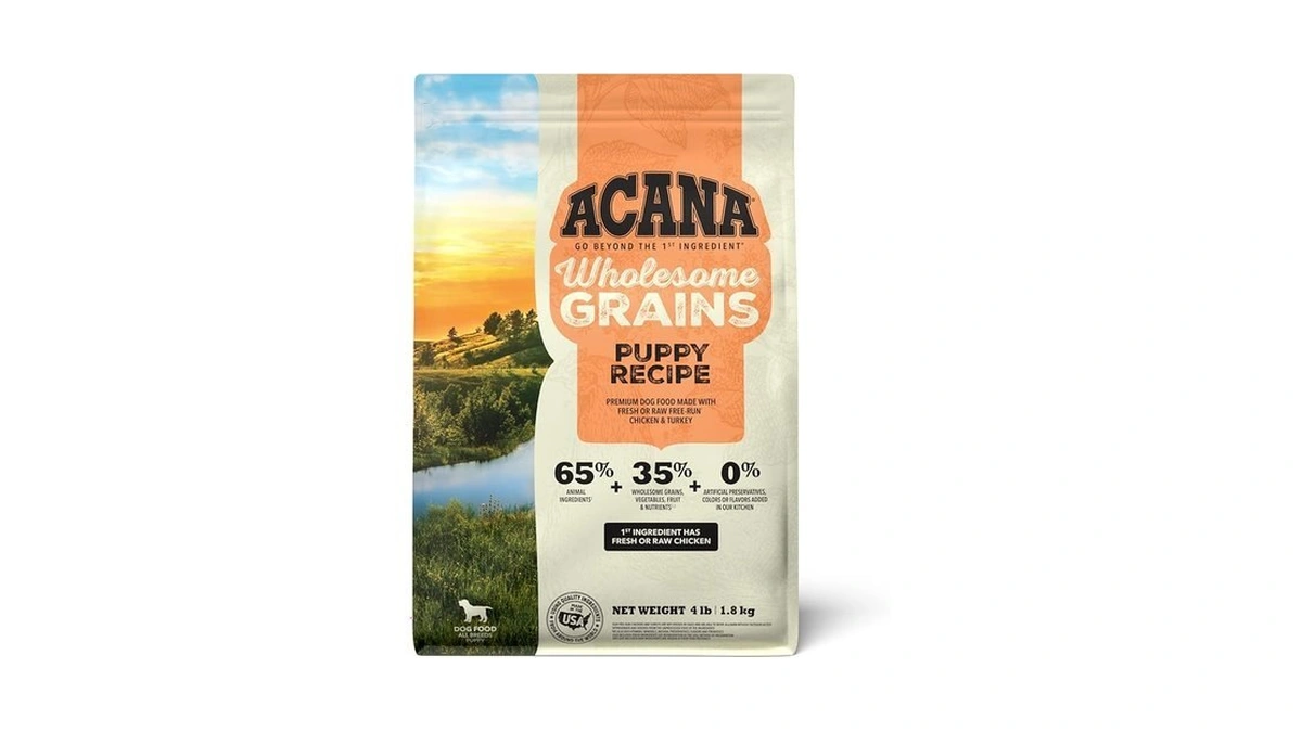 Acana Wholesome Grains Dry Dog Food Puppy Recipe Real Chicken