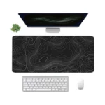 Topographic Mouse Pad, Extended Gaming (35.4x15.7 In), Desk Mat Laptop