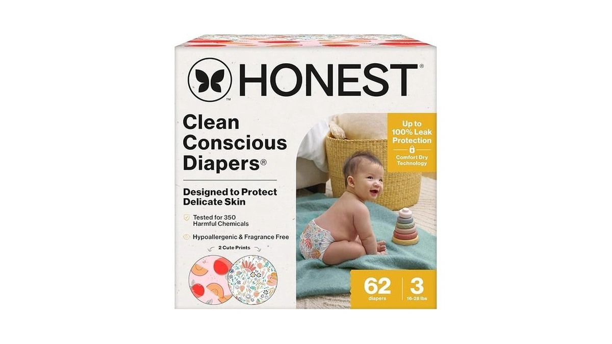The Honest Company Comfort Dry Disposable Daytime Diapers For Sensitive