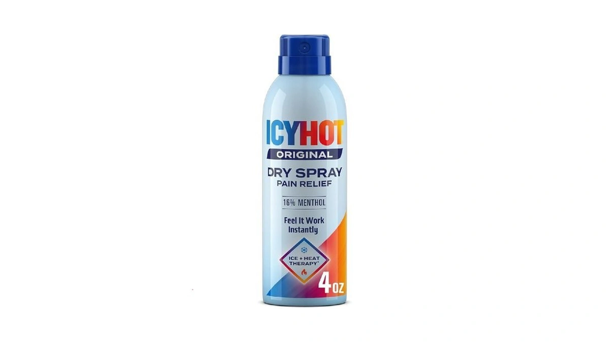 Icy Hot Original Pain Relief Dry Spray, Fast-acting, Quick-drying Pain