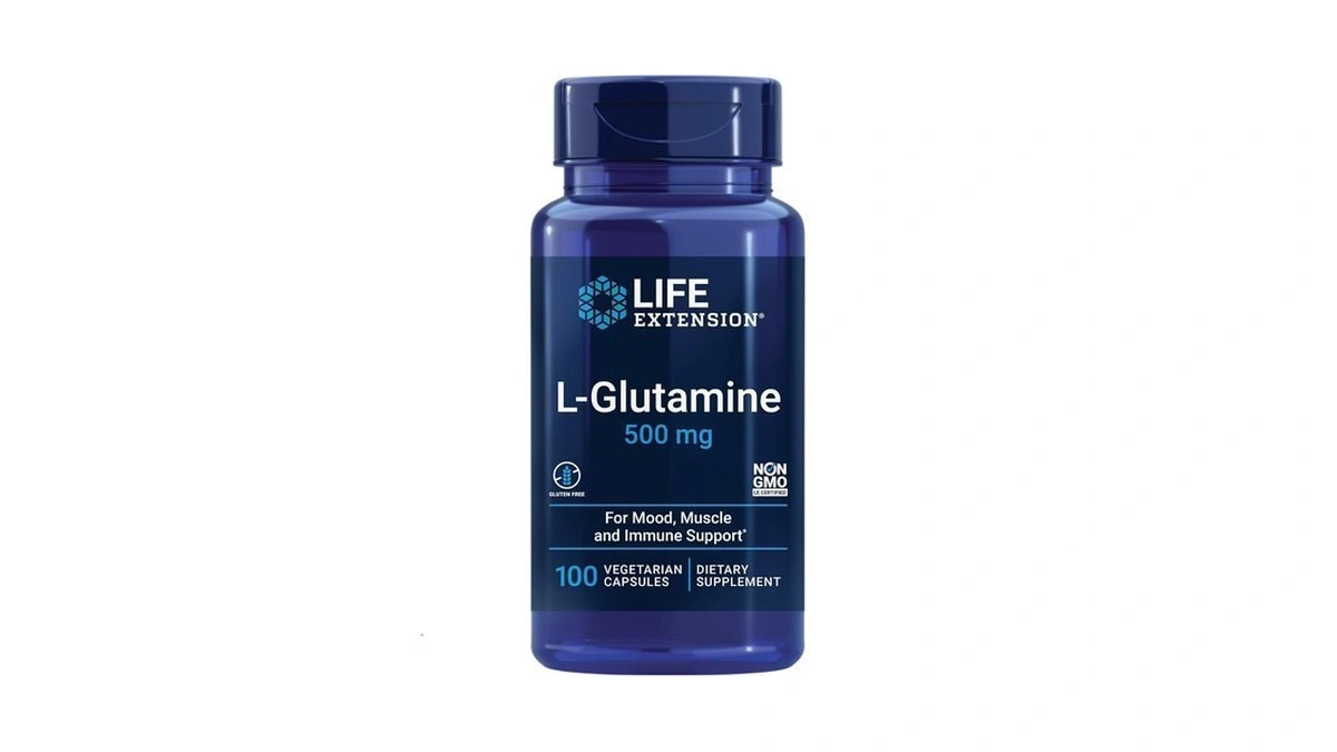 Life Extension L-glutamine, 500 Mg L-glutamine, Amino Acid, Supports Muscle