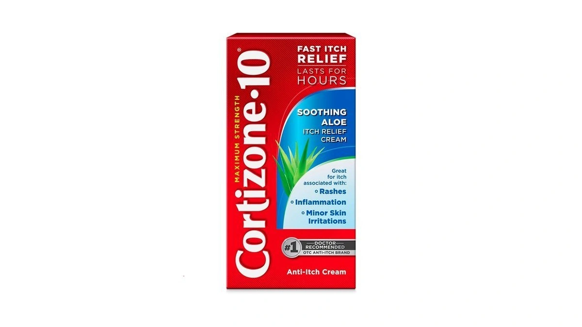 Cortizone-10 Maximum Strength Soothing Aloe Itch Relief Cream, 1% Hydrocortisone,