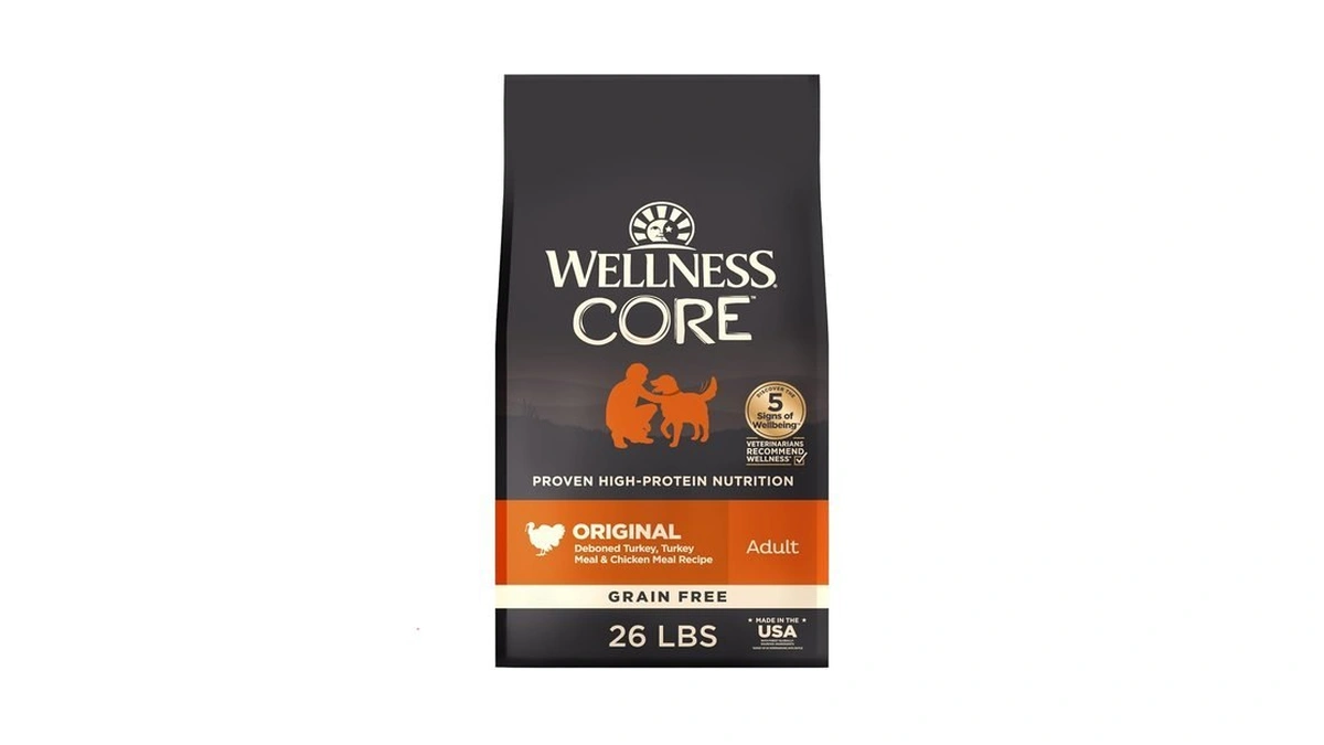 Wellness Core Adult Dry Dog Food, Grain Free Kibble, Natural,