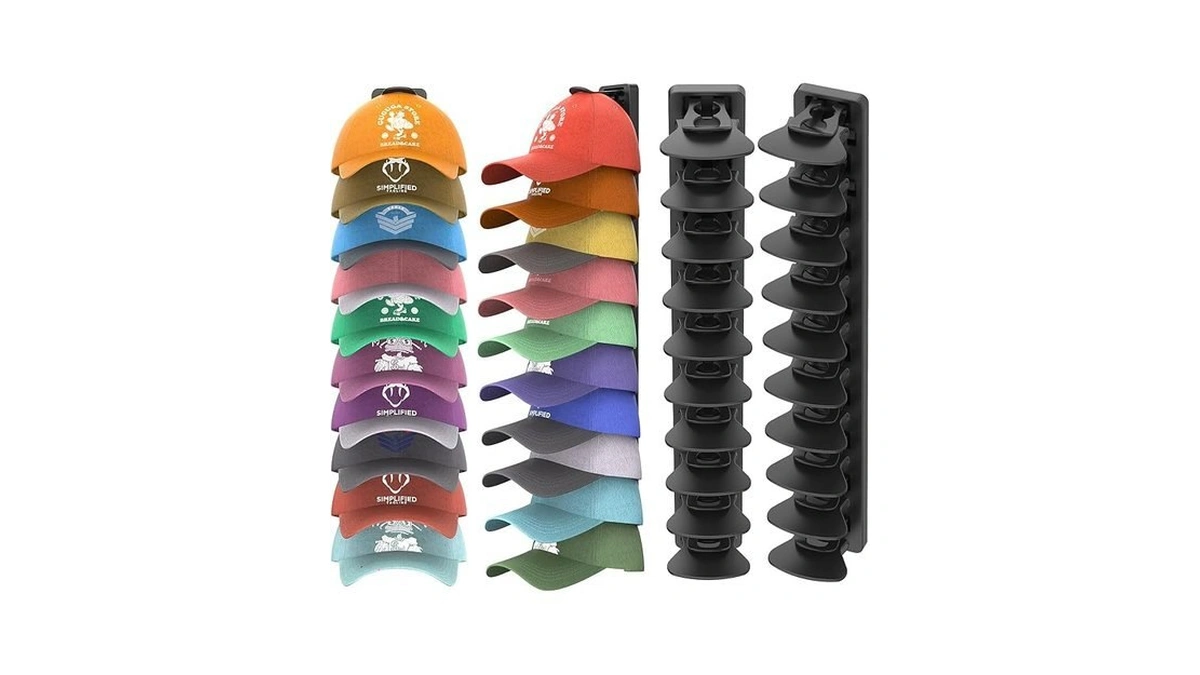 Heqe Hat Organizer For Baseball Caps Hold Up To 40