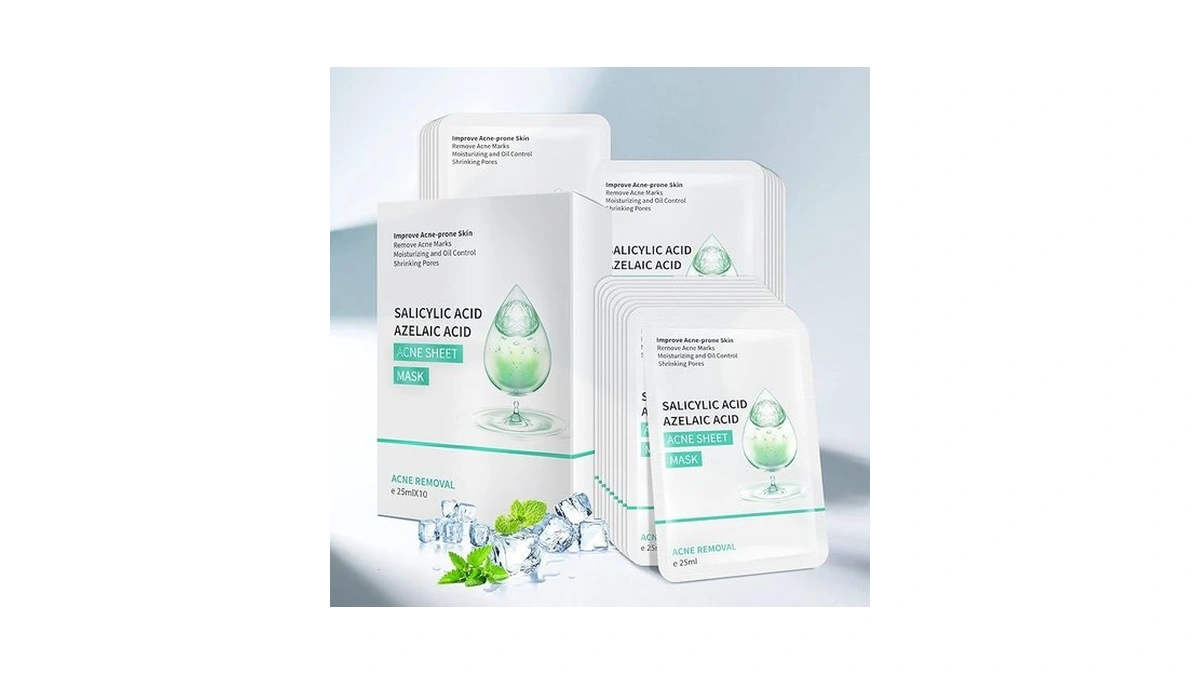 Yafusipe Facial Mask Anti Acne Face Masks Skin Care, Sheet