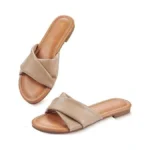 Ytskj Women's Flat Sandals Round Open Toe Comfortable Fashion Cute