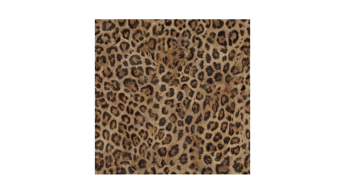 Simon&siff Upgraded 3d Faux Fur Leopard Print Wallpaper 17.3"x80" Removable