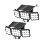 Wdtpro Solar Lights Outdoor Flood Light, 3500lm Bright Motion Sensor
