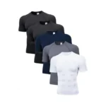 Cyper Sun 5 Pack Men's Compression Shirts Short Sleeve Cool-dry