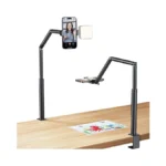 Yohotesion Heavy Duty Overhead Phone Mount, 360° Adjustable Desk Phone