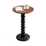 Zaowofires Solid Wood Round Side Table, Small Drink Table,cocktail Table,