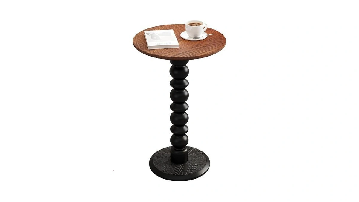 Zaowofires Solid Wood Round Side Table, Small Drink Table,cocktail Table,