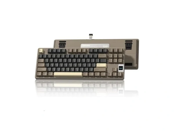 Rainy75 Qk87 75% Keyboard With Multimedia Screen, Qmk/via Wireless Gaming