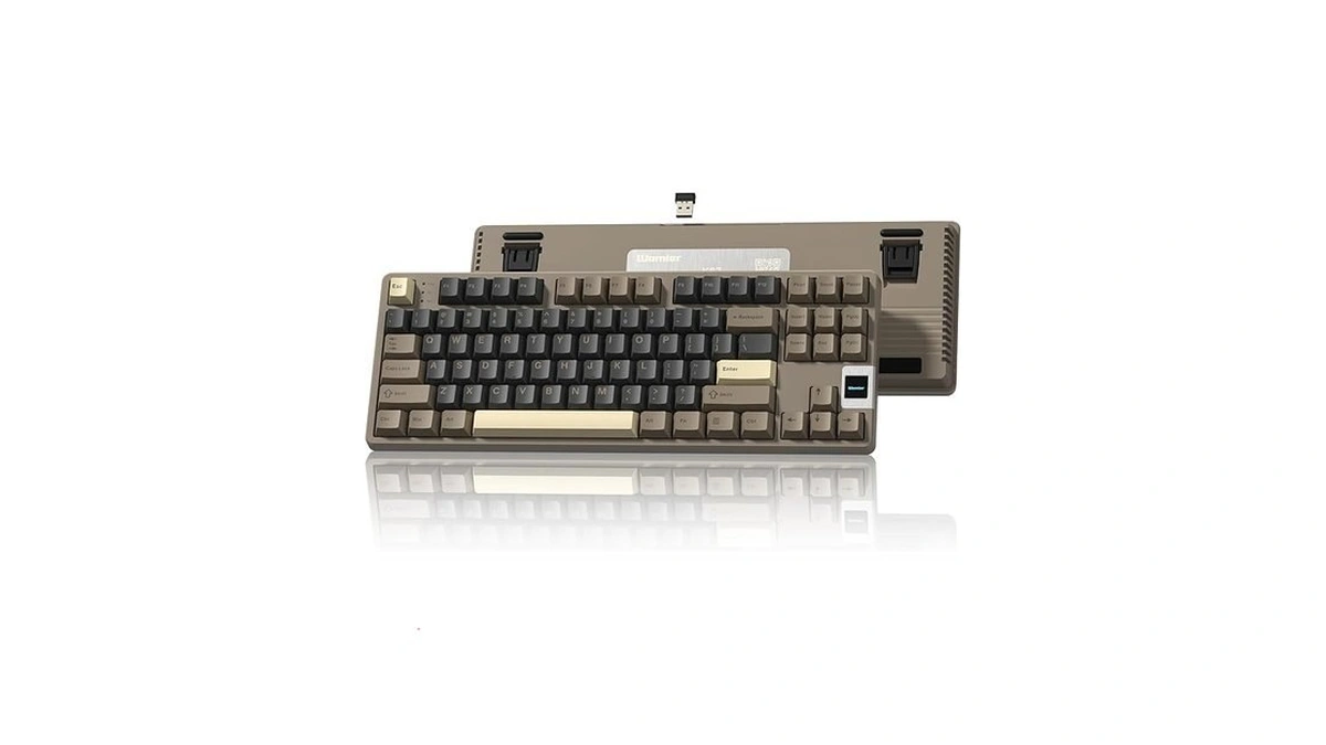 Rainy75 Qk87 75% Keyboard With Multimedia Screen, Qmk/via Wireless Gaming