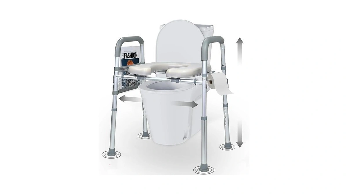 Unlicon Raised Toilet Seat With Handles, Toilet Seat Risers For