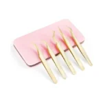 Miuffue 5 Pcs Lash Extension Tweezers Set, Stainless Steel Professional