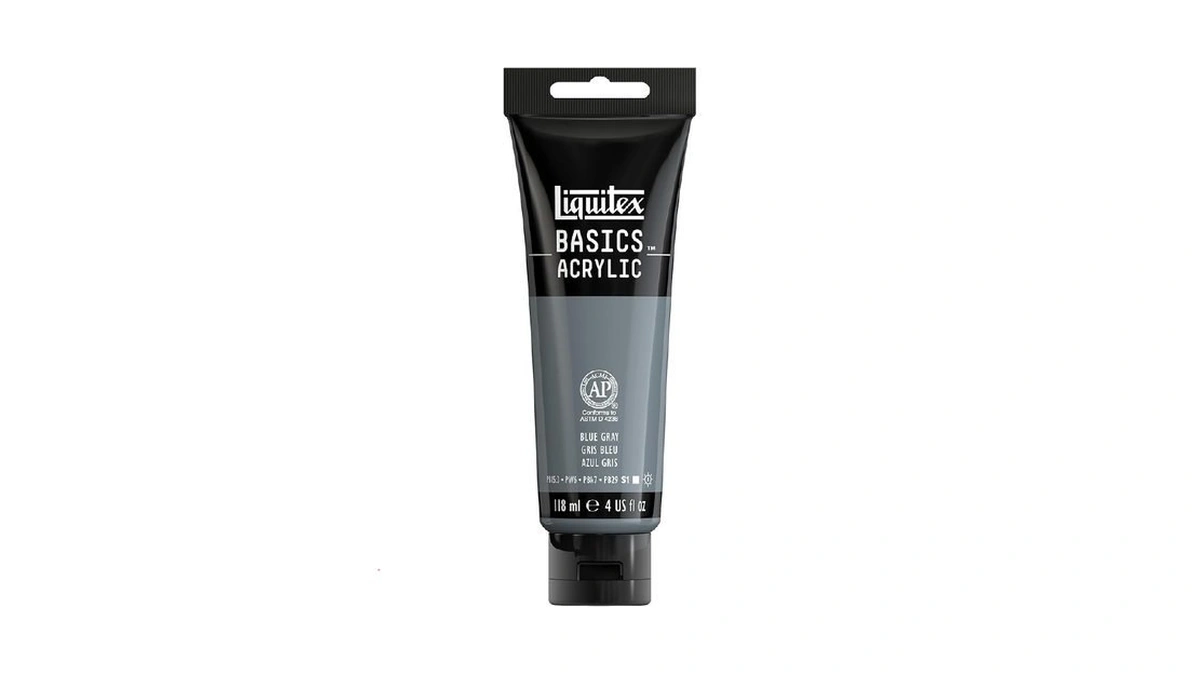 Liquitex Basics Acrylic Paint, 118ml (4-oz) Tube, Blue Gray