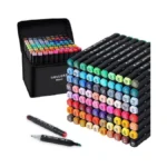 Wellokb Alcohol Markers, 80 Colors Dual Brush Tip Permanent Art